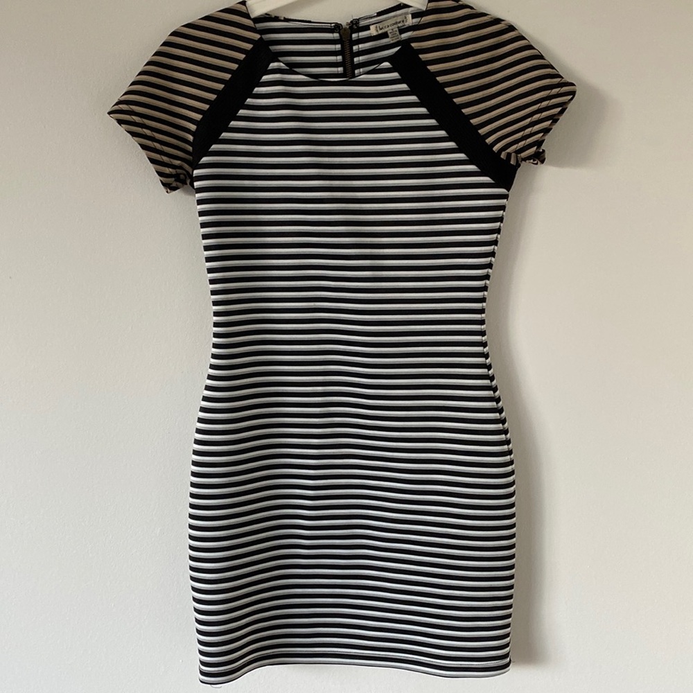 Striped Lucca Couture Dress Small